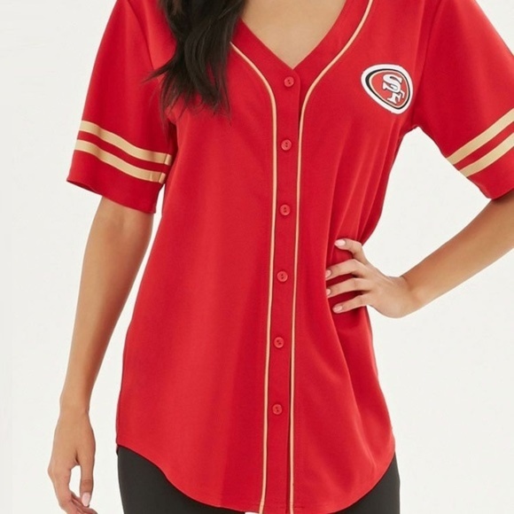 NFL Tops - NFL/FOREVER 21 Womens SF 49ers Red Jersey